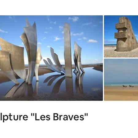 Au Coeur D'Omaha Beach- Colleville-Sur-Mer- Gite 2 Extérieur photo